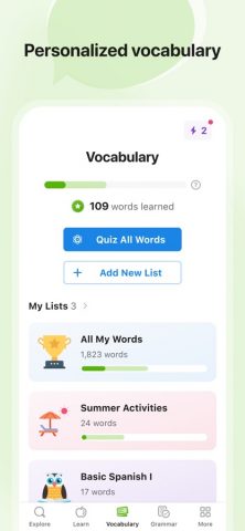 SpanishDictionary.com Learning для iOS — скриншот 5