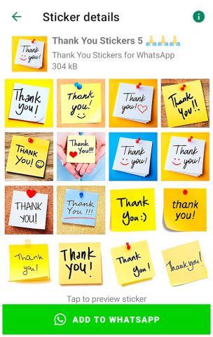 Спасибо стикеры для WhatsApp для Android — скриншот 3