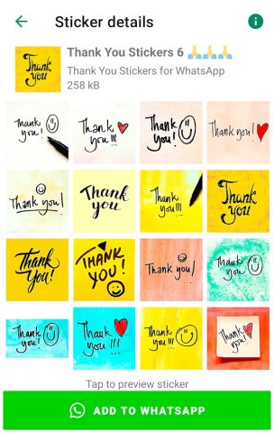Спасибо стикеры для WhatsApp для Android — скриншот 5