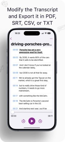 SpeakNScript: Audio To Text для iOS — скриншот 2