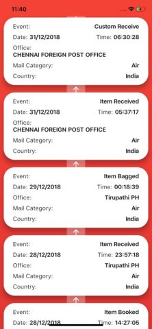 Speed Post Tracking PostMaster для iOS — скриншот 2