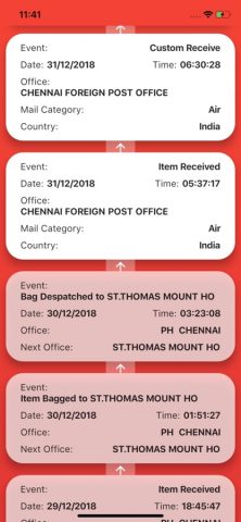 Speed Post Tracking PostMaster для iOS — скриншот 3