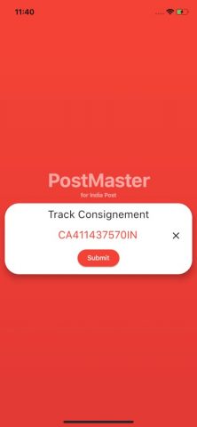 Speed Post Tracking PostMaster для iOS — скриншот 4