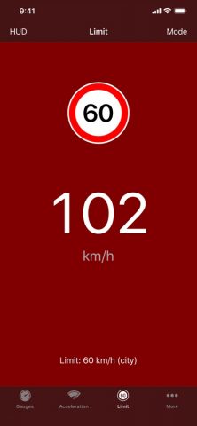 Спидометр и антирадар для iOS — скриншот 2