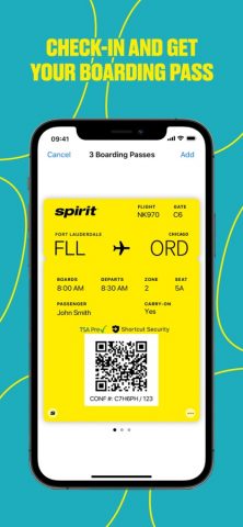 Spirit Airlines для iOS — скриншот 5