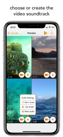 Split Screen Videos для iOS — скриншот 3
