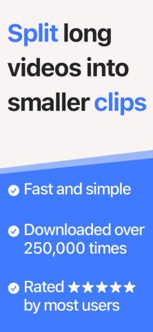 Split Video: Long Story Maker для iOS — скриншот 1