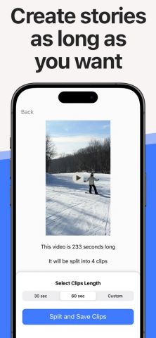 Split Video: Long Story Maker для iOS — скриншот 2