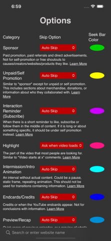 SponsorBlock для YouTube для iOS — скриншот 3