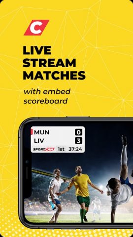 SportCam — видео и табло для Android — скриншот 1