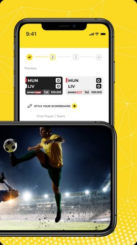 SportCam — видео и табло для Android — скриншот 2