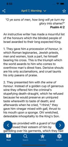 Spurgeon Morning and Evening для iOS — скриншот 1