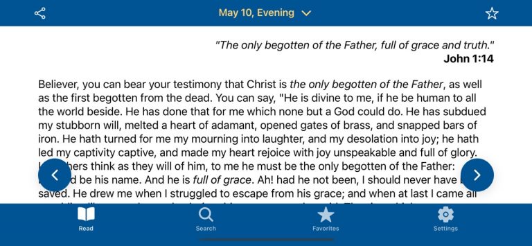 Spurgeon Morning and Evening для iOS — скриншот 2