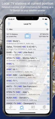 Спутниковые каналы для iOS — скриншот 4
