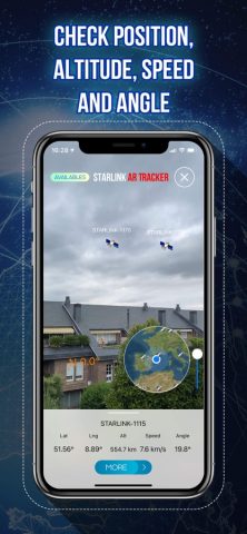 Спутниковый трекер Starlink для iOS — скриншот 4