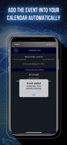 Спутниковый трекер Starlink для iOS — скриншот 5