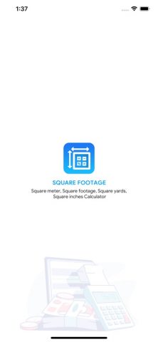 Square meters calculator для iOS — скриншот 1