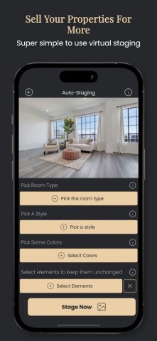 Stager AI Home Virtual Staging для iOS — скриншот 4