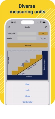 Stair Calculator: Construction для iOS — скриншот 3