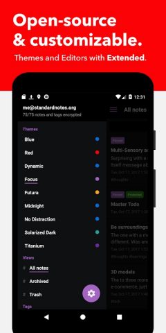Standard Notes для Android — скриншот 3