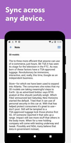 Standard Notes для Android — скриншот 5