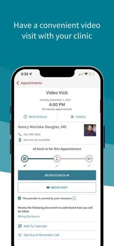 Stanford Health Care MyHealth для iOS — скриншот 3
