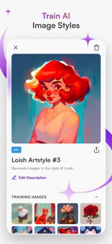 Starryai: AI Art Generator для iOS — скриншот 4