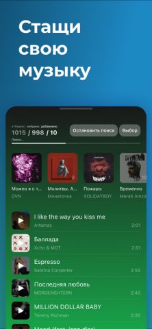 Стащи свою музыку для iOS — скриншот 1