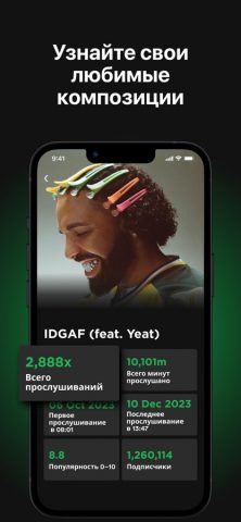 Stats for Spotify Music для iOS — скриншот 2