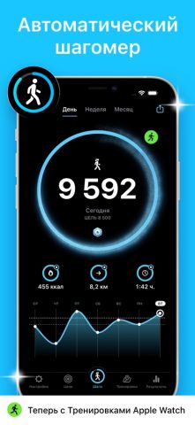 StepsApp шагомер для iOS — скриншот 1