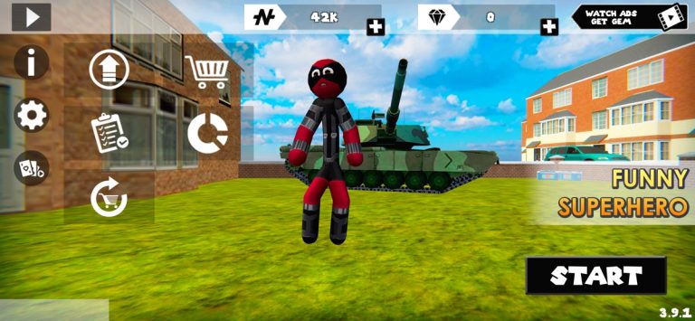 Stick Rope Hero для iOS — скриншот 1