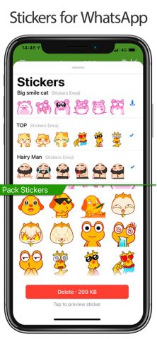 Stickers Packs PlusApp для iOS — скриншот 1