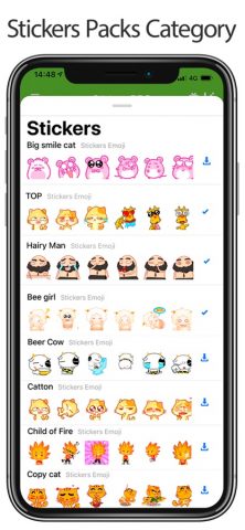 Stickers Packs PlusApp для iOS — скриншот 2