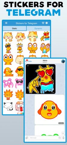 Stickers for Telegram · для iOS — скриншот 1