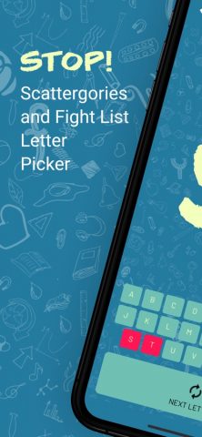 Stop! Random letter generator для iOS — скриншот 1