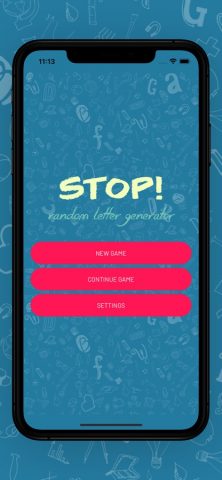 Stop! Random letter generator для iOS — скриншот 3
