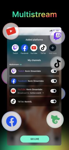 Streamlabs: Live Streaming App для iOS — скриншот 3