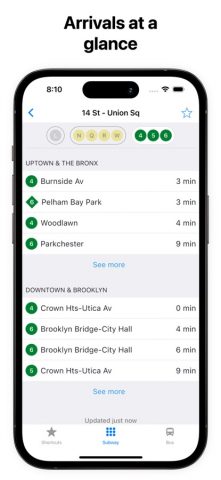 Subway Time NYC для iOS — скриншот 5