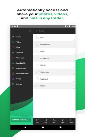 SugarSync для Android — скриншот 5