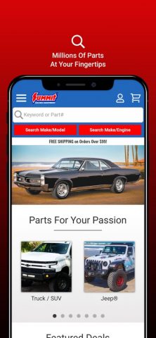 Summit Racing для iOS — скриншот 3