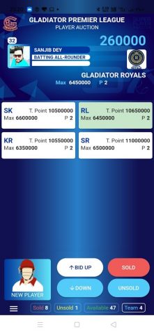 Super Player Auction для Android — скриншот 3