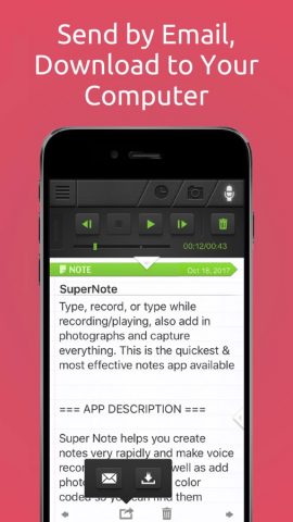 SuperNote Notes Recorder+Photo для iOS — скриншот 4