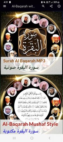 Surah Al Baqarah MP3 Offline для Android — скриншот 1