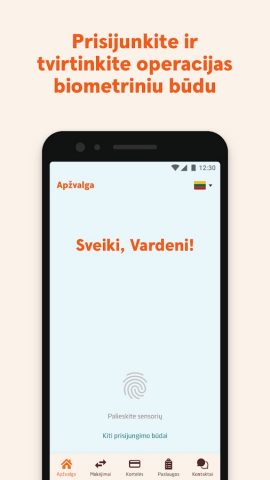 Swedbank Lietuva для Android — скриншот 1
