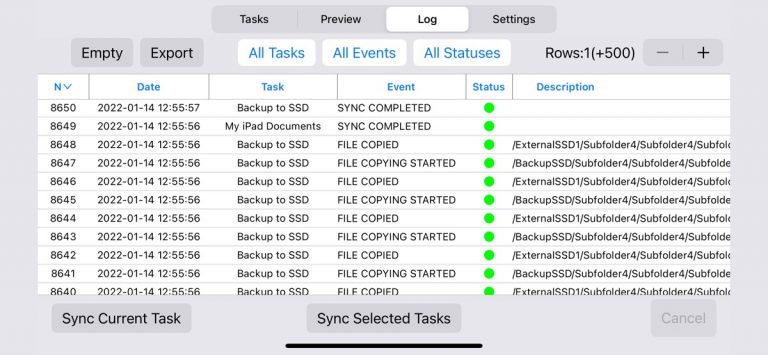 Sync Folders для iOS — скриншот 5