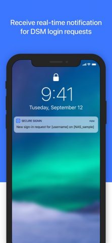 Synology Secure SignIn для iOS — скриншот 1
