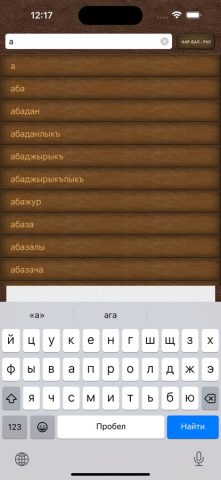 Сёзлюк для iOS — скриншот 1