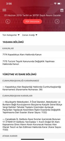 T.C. Resmi Gazete для iOS — скриншот 4