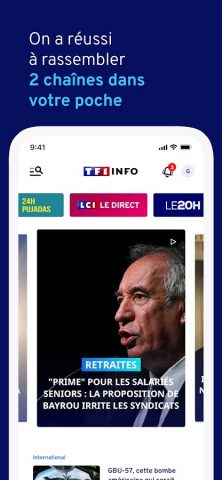 TF1 INFO — LCI : Actualités для Android — скриншот 1