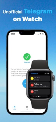 TG Watch — Telegram Watch App для iOS — скриншот 2